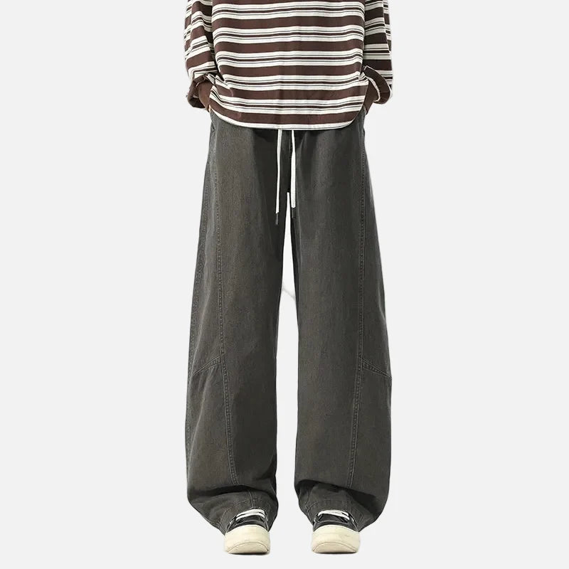Mirrordust Trendy Loose Wide Leg Pants