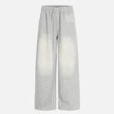 Retro Gradient Letter Printed Sports Sweatpants