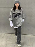 Streetwear Oversize Vintage Printed Hip Hop Shirt