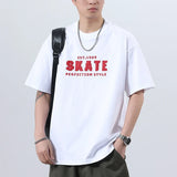High-End American Style Knitted Print T-Shirt