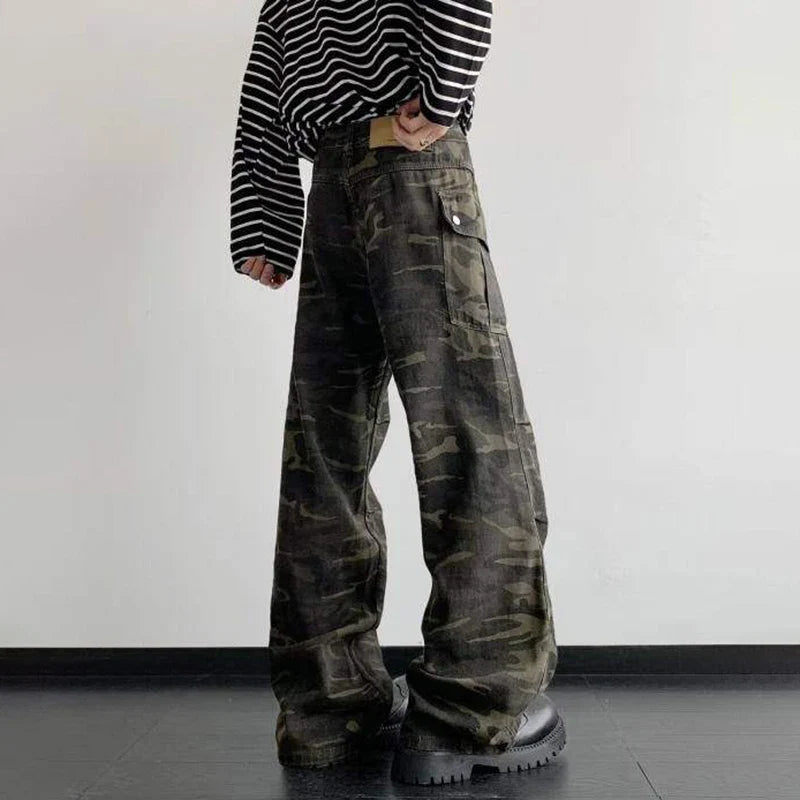 Men Camouflage Casual Cargo Pants