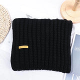 Knitted Solid Color Scarves