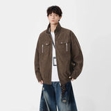 Stylish Casual Stand-UP Collar Zip-Up Jacket