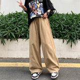 Versatile Loose Straight Cotton Wide Leg Pants