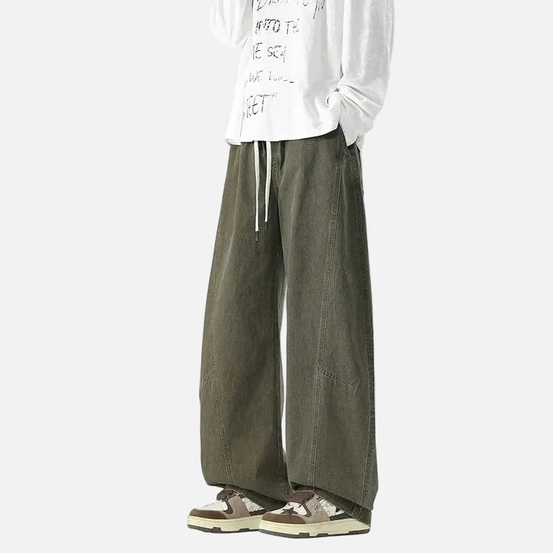 Mirrordust Trendy Loose Wide Leg Pants