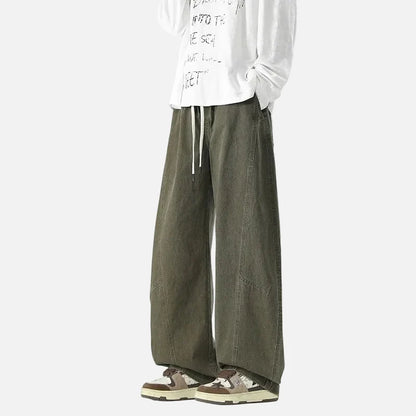 Mirrordust Trendy Loose Wide Leg Pants