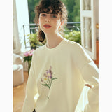 Elevated Loose Fit Crew Neck Casual Sweatshirt