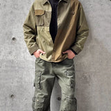 Y2k Streetwear Patchwork Design Techwear Shirt