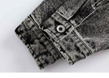 Ripped Patchwork Vintage Denim Jacket