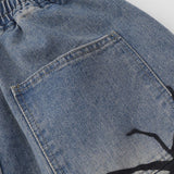 Spider Graphic Mid Waist Shorts