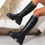 Modern Sleek Stiletto Knee-High Boots