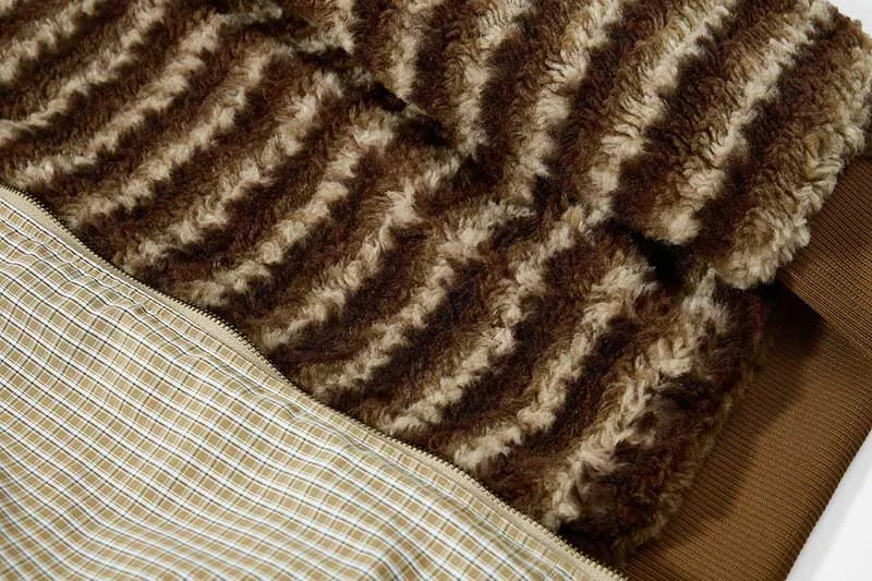Cozy Double Side Fleece Faux Fur Jacket