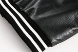 Winter Streetwear Thick Patchwork Varsity Leater Jacket