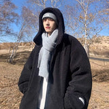Men's Retro Warm Korean Style Lambhair Winter Jacket