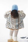 Cozy Oversized Plush Natonal Style Fur Jacket