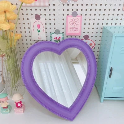 Y2K Heart Shaped Mirror