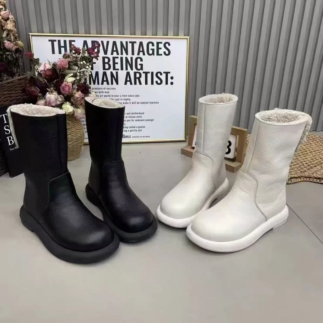 Plush Winter Casual Ankle Fur Boot