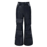 Stylish Timeless Fit High Street Leather Cargo Pants