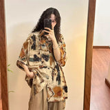 Retro Floral Hong Kong Style Shirt
