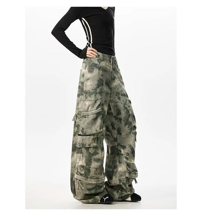 Camouflage Wardrobe Staple Vintage Cargo Pants