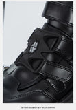 Grunge Chunky High-Top Strap Sneakers