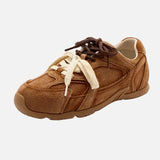 Retro Lace-Up Genuine Sneakers
