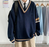 Winter Cozy Knit V-Neck Classic Sweater