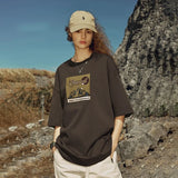 Model wearing the Brown Mountain Graphic T-Shirt