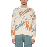 Letter Print Retro Sweater
