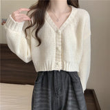 Soft Girl Knitted Button-Up Sweater