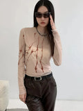 Women Reversible Mesh Sleeve T-Shirt