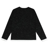 Dark Gothic Punk Fake Two-Piece Long T-Shirt