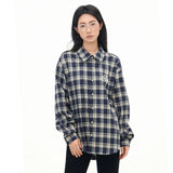 Women Luxury Japanese Style Plaid Blouse Shirt