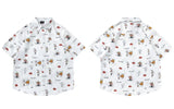 Plush Colorful Van Gogh Graphic Oversize Shirt