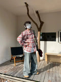 Vintage Plaid Long Sleeve Shirt