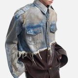 Versatile Patchwork Denim & Leather Jacket
