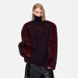Luxurious Thick Warm Stand Neck Knit Sweater