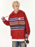 Y2K Knitted Holes Striped sweater