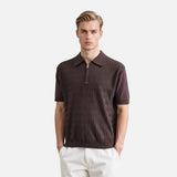 Breathable Lightweight Stripe Polo T-Shirt