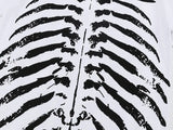 Gothic Angel Skull Skeleton Graphic Printed T-Shirt