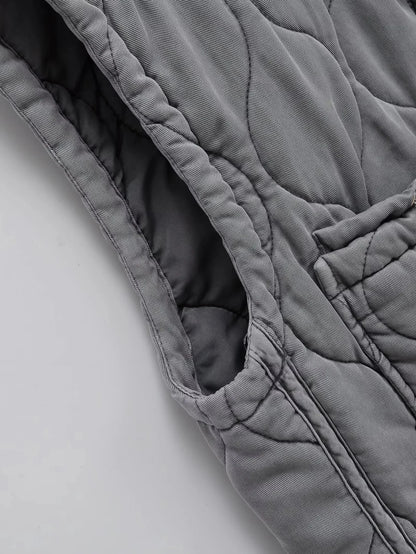 Women's Zip-up Vest Padded Jacket