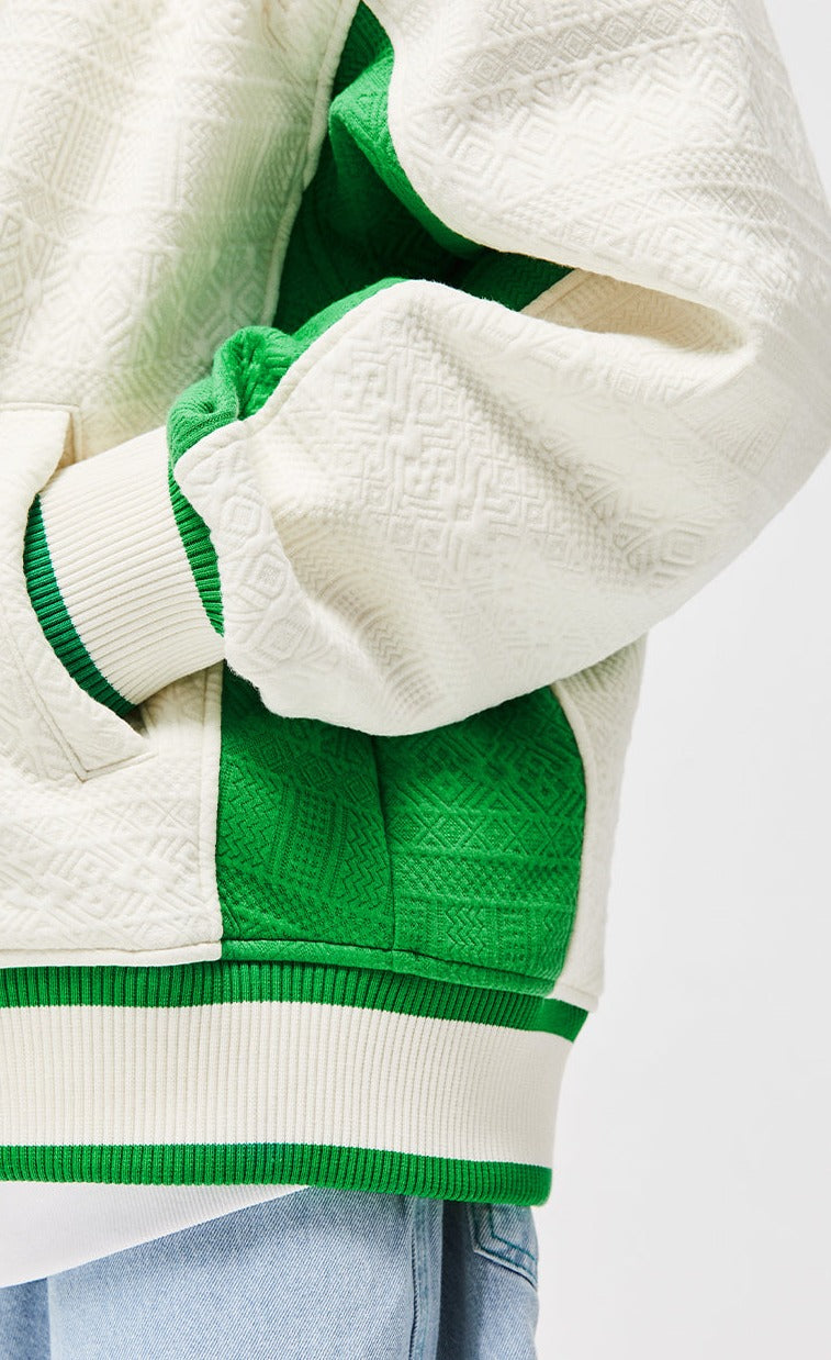Mysterious Patchwork Varsity Jacket