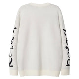 Cozy Oversized Japanese Cartoon Knit Sweater
