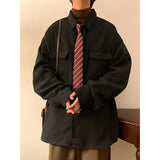 Retro Japanese Loose Casual Long T-Shirt