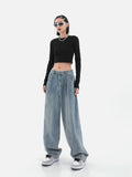 Wide Leg Baggy Denim Pants
