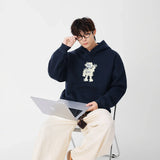 Long-lasting Robot Print Casual Hoodie