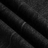 Flared Wide-Leg Black Denim Jeans