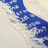 Y2K Easy Care Distressed Patchwork Knit Sweater