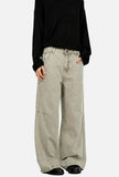 Streetwear Pleated Minimalist Mid Waist Pants
