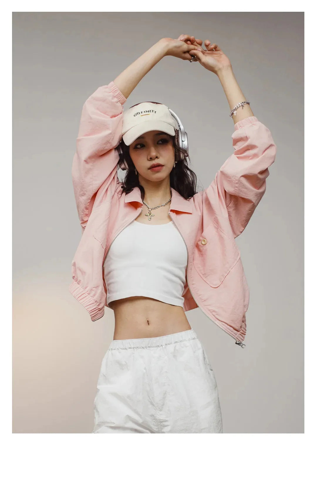Women Casual Loose Baseball Jacket